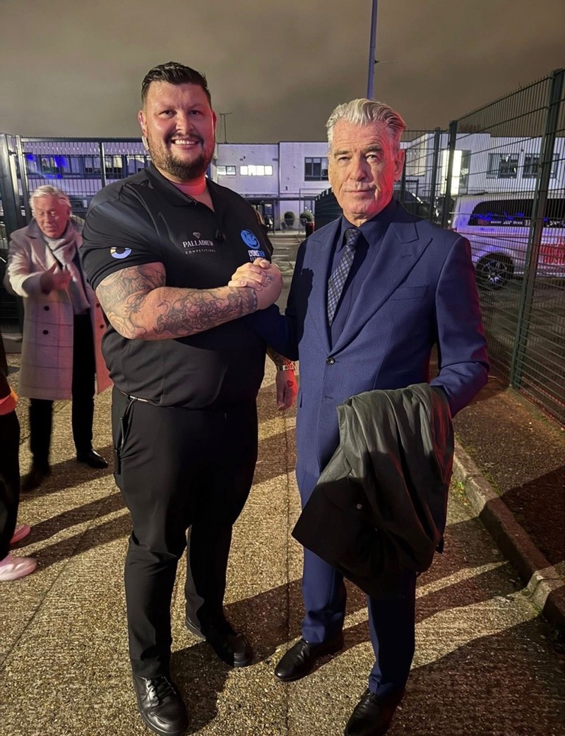 Other image for Barnsley lad Jordan providing security to the stars
